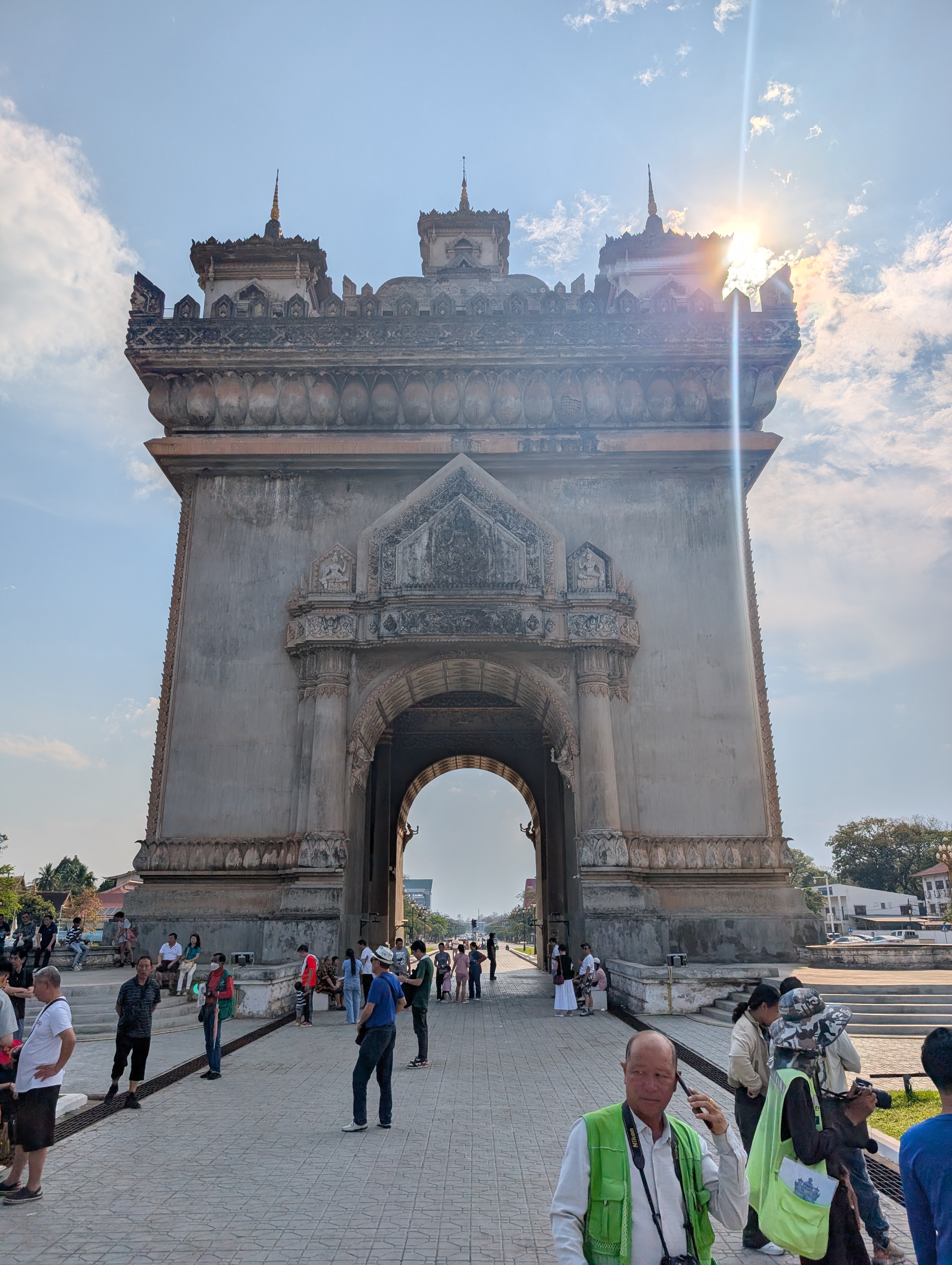 An arch monument in Vientiane.